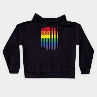 American Pride Flag Kids Hoodie